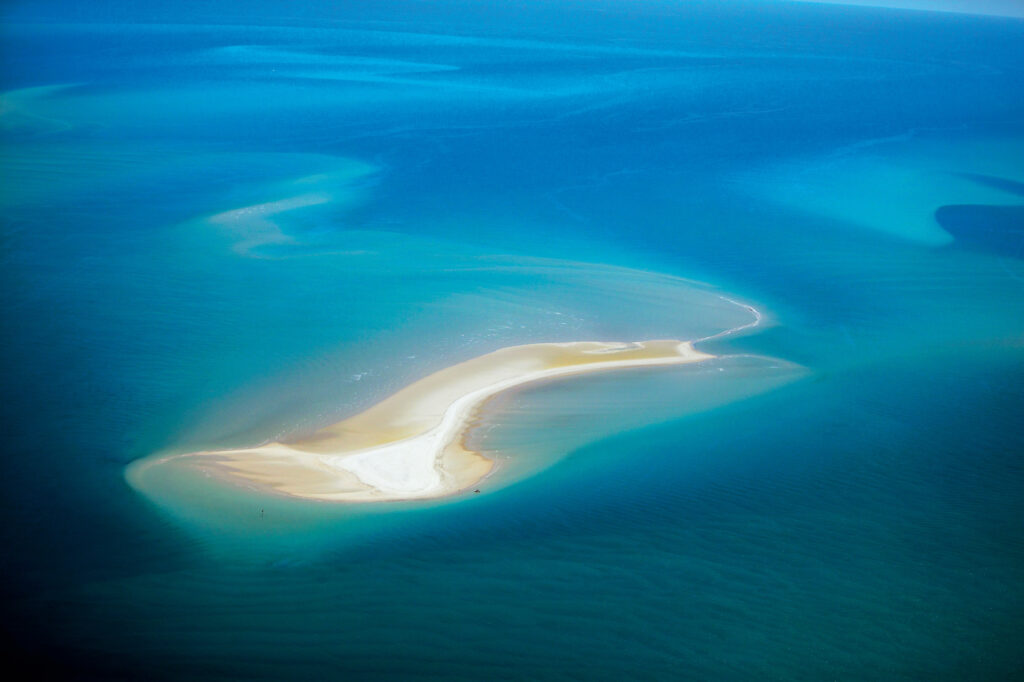 Birds eye view of Pelican Bank Fraser Coast