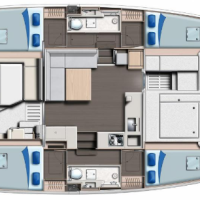 Leopard 40 4 cabin Layout
